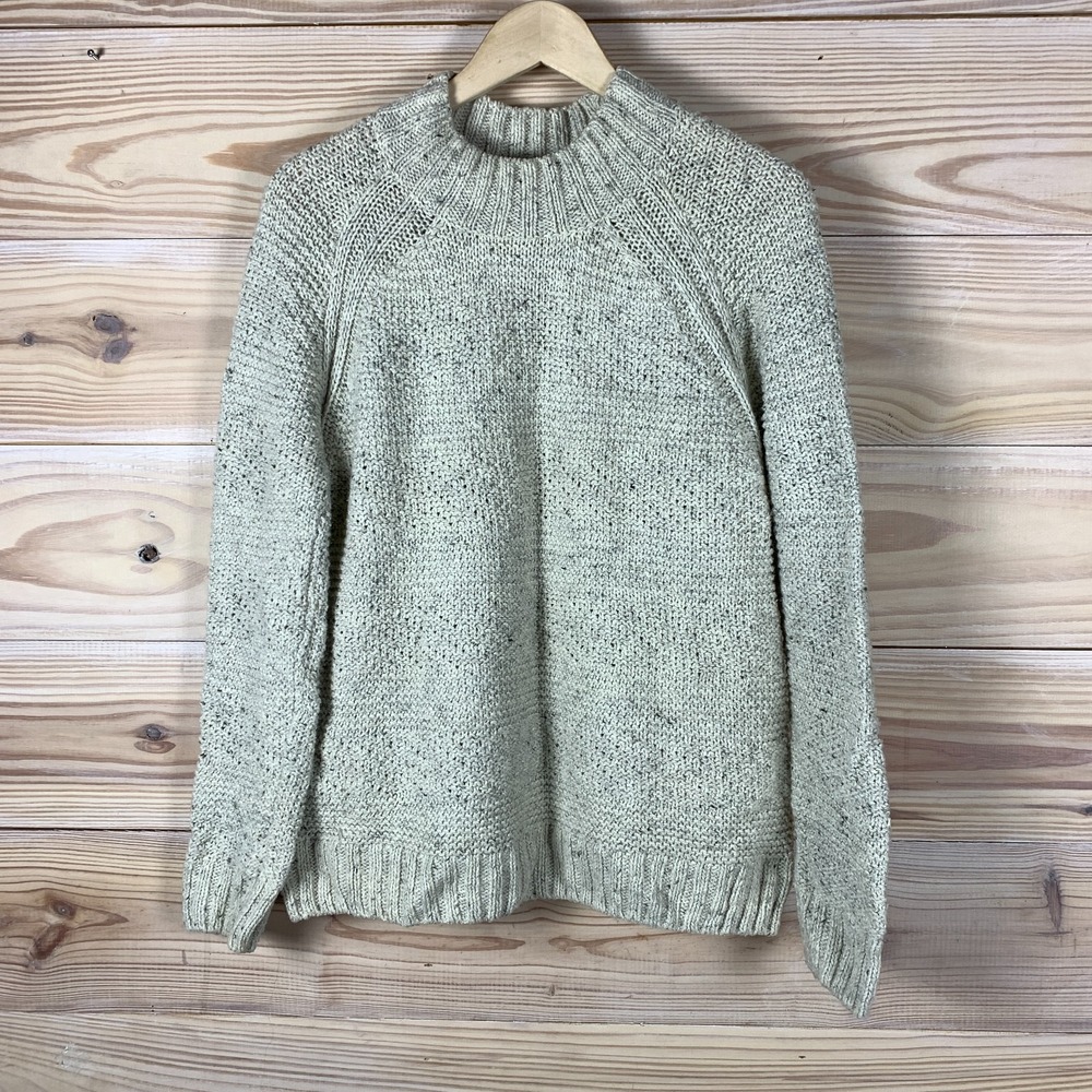 Prana Cream Knit Crewneck Sweater